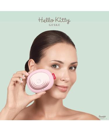 Geske x Hello Kitty Sonic Thermo Facial Brush | 5-in-1 Skin Cleaning Device | Heated Facial Cleaning & Massage Brush | Pink Electric Face Cleaner - Buy Online on GoSupps.com