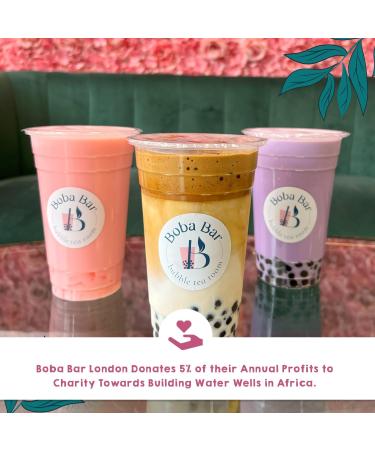  Boba Bar Creamy Twist - Mixed Bubble Tea Kit | 8 Mixed Tea Flavours 8 Popping Boba & Jelly Toppings Tapioca Pearl Bubble Tea (Serves 8) | Green Tea & Assam Tea Bags from Boba Bar London. - Buy Online on GoSupps.com