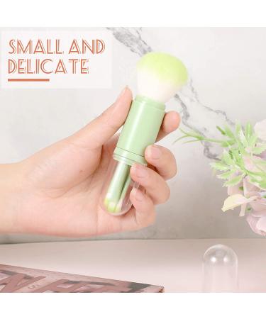 2 Sets Small Makeup Brush Set - Portable Travel Lip, Foundation, Blending, Powder & Mini Facial Cosmetic Brushes (Pink/Green) - Buy Online on GoSupps.com