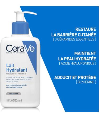  CeraVe CeraVe Shower Oil with Hyaluronic Acid for Normal to Very Dry Atopic Skin 473 ml + CeraVe Moisturising Milk Cream for Body & Face 24 Hours - Buy Online on GoSupps.com