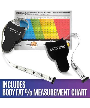 Body Tape Measure (4 Pack) - Body Fat Measuring Device for Fitness, Weight Monitors - Inches & cm Retractable Ruler - Buy Online on GoSupps.com