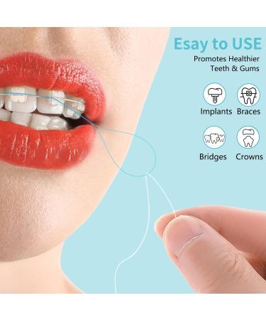 150 Pack Dental Floss Threaders - Deep Cleaning for Braces Bridges & Implants - Buy Online on GoSupps.com