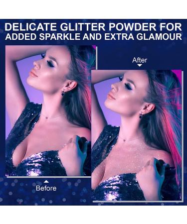 Body Glitter Spray for Face, Hair, and Clothing - Waterproof, Long-Lasting Shine for Stage Makeup and Festival Rave - 2.11oz/60ml - Buy Online on GoSupps.com