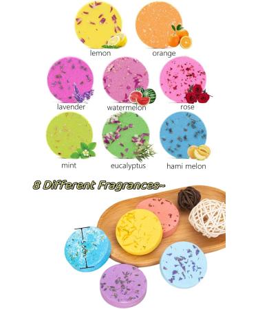 JOYHAZE Shower Steamers Aromatherapy Shower Tablets with Essential Oils for SPA Relaxation Christmas Birthday Valentines Gift Stress Relief Self Care Mixed Aromas (8) - Buy Online on GoSupps.com