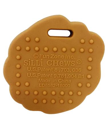 Silli Chews Baby Teething Cookie Biscuit Silicone Toy with Clip Natural Teether for Boys or Girls with Pacifier Clip - Buy Online on GoSupps.com