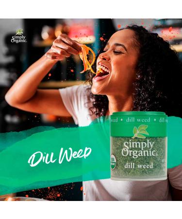 Certified Organic Dill Weed - 0.14 oz | Simply Organic Cut & Sifted Anethum graveolens L - Buy Online on GoSupps.com