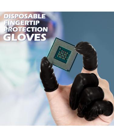 Frienda 800 Pcs Disposable Latex Finger Cots - Black Anti Static Finger Sleeves for Electronic Repair and Beauty - Protective Fingertips Gloves for Industrial Use - Buy Online on GoSupps.com