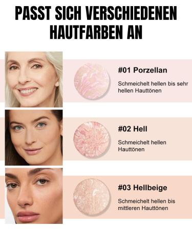  ARCHIDATE Setting Powder - Waterproof Matte Baking Powder for Commuting and Everyday Use Oil Control Long Lasting Makeup & Soft Natural Shine (03# Light Beige 15g) - Buy Online on GoSupps.com