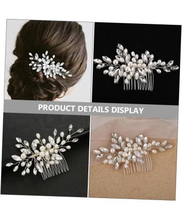 minkissy Bridal Headwear Romantic Wedding Hair Comb Wedding Hair Clip Wedding Hair Accessories Hair Wedding Decor Hair Pin Bridal Headpiece Tiara Crystal Wig Grace Miss White - Buy Online on GoSupps.com