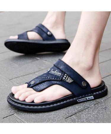 Orthopedic Men's Summer Sandals with Bunion Splint, Pain Relief for Hallux Valgus - Blue, Size 8 - Buy Online on GoSupps.com