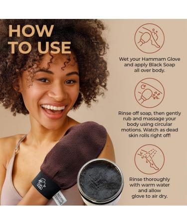 Natural Elephant Exfoliating Hammam Glove - Face and Body Exfoliator Mitt 5 and 10 Packs (3 Orange 2 Teal (Pack of 5)) - Buy Online on GoSupps.com