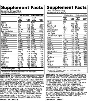 Dymatize Super Mass Gainer | High Protein Carb Blend | 1280 Calories 52 G Protein 10.7 G BCAAs 5.1 G Leucine Per Serving | 16 Servings 12 LB (Gourmet Vanilla) - Buy Online on GoSupps.com