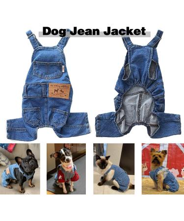 Dog Shirts Clothes Denim Overalls  Pet Jeans Onesies Apparel  Puppy Jean Jacket Sling Jumpsuit Costumes  Fashion Comfortable Blue Pants Clothing for Small Medium Dogs Cats Boy Girl (Blue  Large) Blue Large - Buy Online on GoSupps.com
