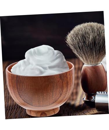 Minkissy Foldable Bowl & Razor Accessories for Men | Rustic Solid Wood Shaving Soap Shell - Ideal for Grooming & Travel - Buy Online on GoSupps.com