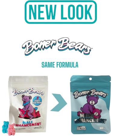 Boner Bears Box of 4 Packs - Boost Gummies for Men Elite Booster Power in Every bite Vegan - Buy Online on GoSupps.com