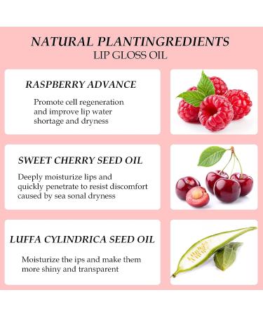 Hydrating Lip Oil | Plumping Gloss for Nourished Lips | Reduce Wrinkles & Dry Skin | Cherry Red 015 | 0.2 oz - Buy Online on GoSupps.com