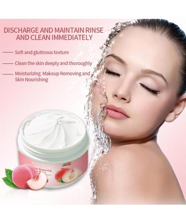  tongfeng Makeup Remover Balm | Natural Makeup Remover Balm with Juicy Peach 100g Cold Cream Makeup Remover Cleansing Balm to Cleanse Pores Tongfeng - Buy Online on GoSupps.com