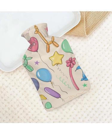 Balloon Animal Hot Water Bottle with Plush Cover | Hand Warmer for Adults & Children - 26.5x15.3cm | International Shipping - Buy Online on GoSupps.com