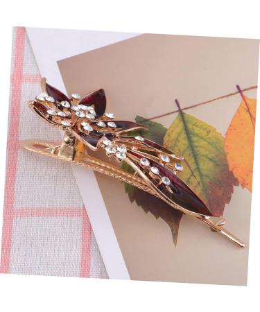 minkissy Banana Hair Clips Fancy Hair Accessories for Women Clips for Hair Womens Hair Clips Duckbill Hair Clips Hairpin Red Spring Clip Alligator Clip Crocodile Skin Alloy France Miss - Buy Online on GoSupps.com