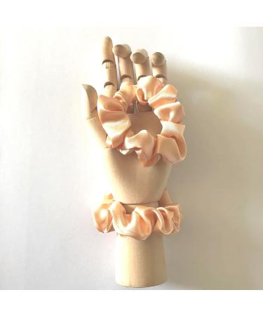 Satin Scrunchies 6 Pieces. Quality Crepe Back Satin. Small Sized 8 cm Across. Hair Scrunchie. Suit Child/Thin Hair Or If You Like A Lass Bulky Scrunchie. Peach. - Buy Online on GoSupps.com