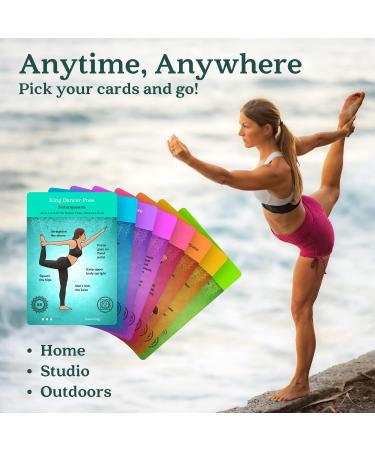 Premium Yoga Cards by Asana Moon: 120+ Poses & Sequencing Deck with Cues and Sanskrit Names - Ideal Yoga Gift for Beginners and Teachers - Buy Online on GoSupps.com