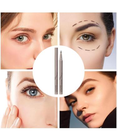 Eyeliner Pencil Liquid - Double Tip Liquid Eye Liners for Women | Smudge Proof Long Lasting Eye Makeup Liquid Eyeliner Ultra Fine Smooth Waterproof Eyeliner for Women Girls Eye Makeup Kagrote Dark Brown - Buy Online on GoSupps.com