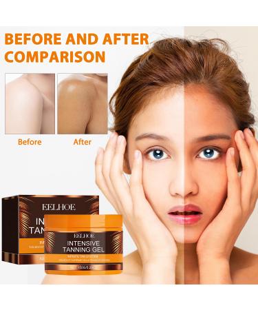 Luxury Intensive Tanning Gel | Natural Tanning Accelerator for Sunbeds & Outdoor Sun - Haute Beauty - Buy Online on GoSupps.com