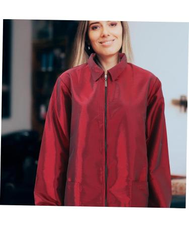 HONMEET Hairstylist Work Clothes Barber Apron Grooming Clothing Dog Grooming Uniform Pet Grooming Work Clothes Grooming Apron Dog Grooming Apparel Pet Grooming Workwear Nylon Polyester Red 90.00X43.00X0.50CM - Buy Online on GoSupps.com