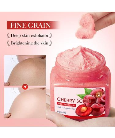 Exfoliating Clarifying Scrub Exfoliating Body Scrub Body Scrub Natural Brazilian Coffee Gentle Exfoliating Orange Body Scrub Body Cleansing Exfoliating Dead Skin (350g Cherry) - Buy Online on GoSupps.com