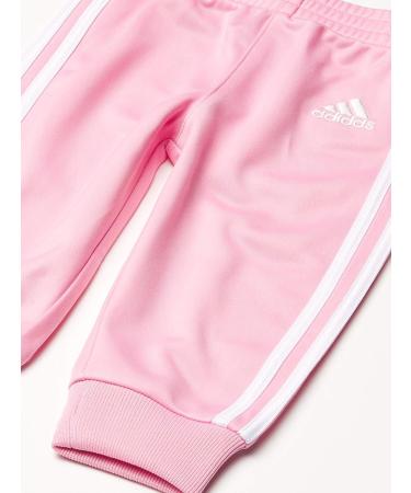 adidas Girl's Zip Front Tricot Jacket and Joggers Set - 2T Light Pink - Buy Online on GoSupps.com