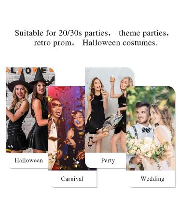 WLLHYF 1920s Flapper Headband - Vintage Rhinestone Hairband for Women & Girls (Silver) - Buy Online on GoSupps.com