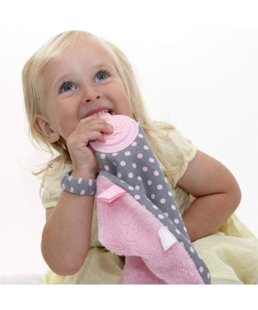 Cheeky Chompers Comfortchew - Polka Dot Pink | Soft & Stylish Teething Solutions | International Shipping Available - Buy Online on GoSupps.com