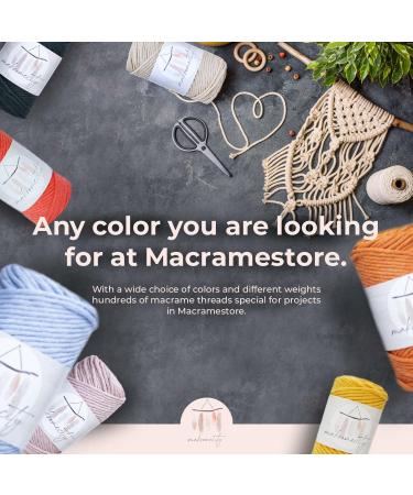 2mm x 250 yards Polypropylene Macrame Cord for Crafts - Latte Macrame Cord for Bags, Wall Hangings, Rugs - 750ft Macrame Bag Cord - Buy Online on GoSupps.com