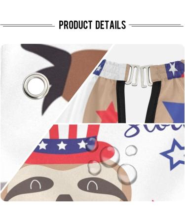 Waterproof Barber Cape - Patriotic Sloth & Cheetah Haircut Bib for Men & Women | Unisex Hair Cutting Cape - International Shipping Available - Buy Online on GoSupps.com