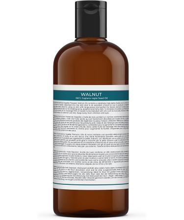 Mystic Moments Walnut Carrier Oil 500ml - Pure & Natural for Hair Face Nails Aromatherapy & Massage - Vegan & GMO-Free - Buy Online on GoSupps.com