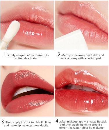 Clear Lip Oil Cute Clear Moisturizing Lip Cosmetics for Women Natural Lip Makeup for Women for Travel Daily Use Wearable Lip Cosmetics for Valentines Day Jingling 1 Avocado - Buy Online on GoSupps.com