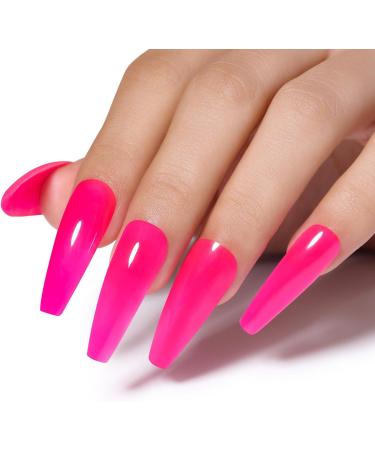 AIMEILI Neon Nail Builder Gel Kit - 6 Colours, 15ml - UV/LED Nail Extension Acrylic Gel Polish Set - Buy Online on GoSupps.com
