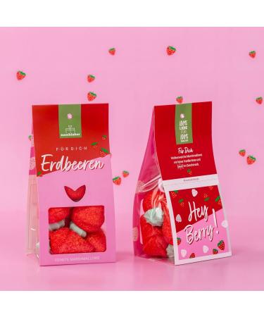 Sac guimauves aux fraises | Guimauves douces et moelleuses en forme de fraise pour l' t | Pour offrir go ter ou d corer | Guimauves aux fraises - Buy Online on GoSupps.com