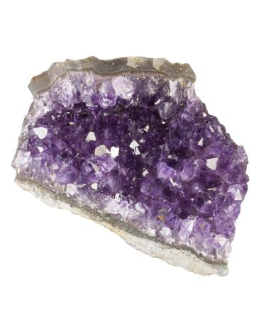 Nupuyai Natural Amethyst Druse Rough Stone Irregular Crystal Cluster Druse Piece Reiki Healing Stone Decoration Amethyst XL