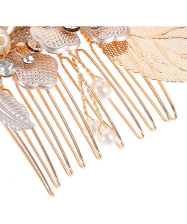 Ipetboom Aesthetic Hair Accessories Hair Comb Alloy Hollow Out Bridesmaid Headgear Hair Comb Wedding - Buy Online on GoSupps.com