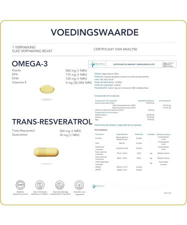 Bright Naturo Omega3 & transresveratrol age management supports mitochondrial metabolism and lowers cholesterol supply 2 months 56 daily doses - Buy Online on GoSupps.com