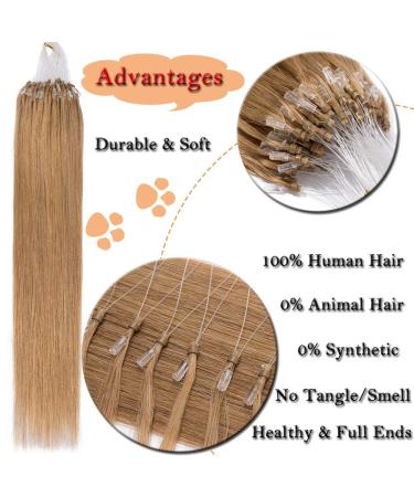 SEGO Microring Hair Extensions - 50g Remy Human Hair 40cm 50 Strands Honeyblond#27 - International Shipping Available - Buy Online on GoSupps.com