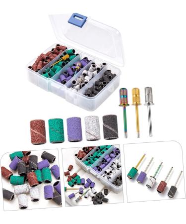 3 Sets nail polish set nail polishing band fine sanding bands for nail drill manicure band nail kits fine grit sanding bands for nail drill nails kit nail bit alloy mandrel frosted - Buy Online on GoSupps.com