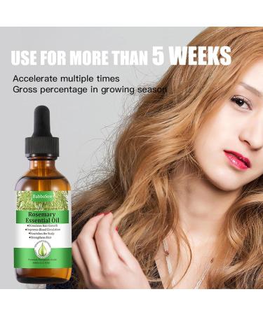 Shenrongtong Rosemary Oil for Hair Growth - Pure Essential 2.11 fl oz Bio-Rosmarin Oil Nourishes Scalp & Stimulates Hair Growth - Buy Online on GoSupps.com