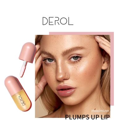 Derol Lip Plumper Gloss - Natural & Moisturizing for Fuller and Attractive Lips 5.5ml - Buy Online on GoSupps.com