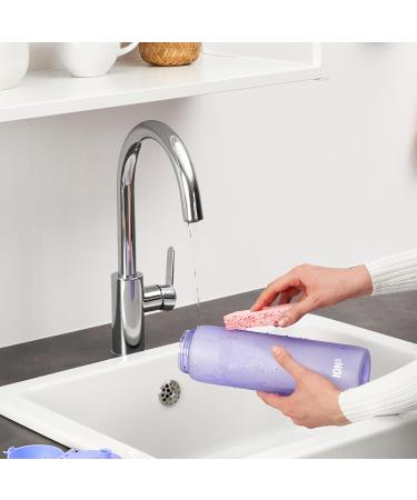 Ion8 1L Leak-Proof Water Bottle - BPA-Free One-Hand Opening Dishwasher Safe | Ideal for Sports & Fitness - Light Purple - Buy Online on GoSupps.com