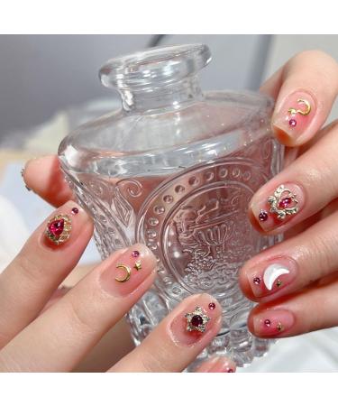 Handmade girl heart powder blusher nail enhancement finished products wear removable false nails 10PCS (Size : S) - Buy Online on GoSupps.com
