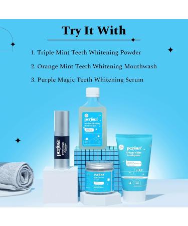 Per.Fora Teeth Whitening Toothpaste for Stain Removal - 150 g | Fluroide & SLS Free Tooth Paste for Adult & Kids | N-Ha for Teeth Remineralisation & Oral Care | No Artificial Sweetners | Tripe Mint - Buy Online on GoSupps.com