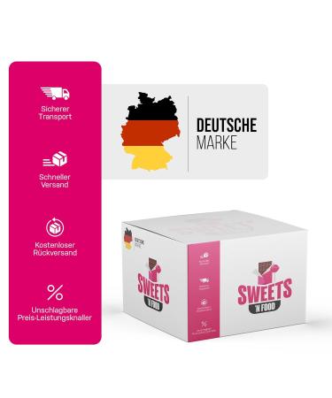 Ahoj-Brause Fizzy Chunks 200 Pack | Various Flavours 1.6kg | Stylish SWEETS'N FOOD Packing Tape - International Shipping Available - Buy Online on GoSupps.com