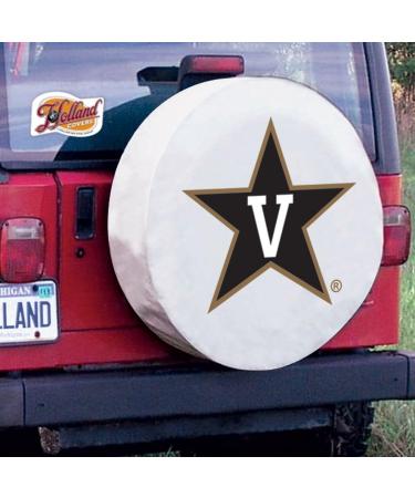Holland Bar Stool Co. Vanderbilt Commodores White Tire Cover - 32.25 x 12 inches - Buy Online on GoSupps.com